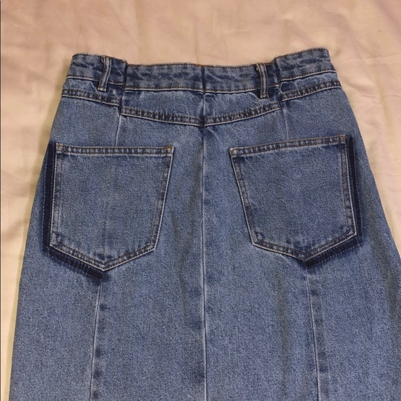 Zara denim streetwear distressed skirt - Picture 5 of 5